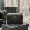YSSL Gaby Satchel Bag In Black With Gold Toned Hardware For Women 10.2in/26cm 6688631EL071000