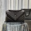 YSSL College Large Chain Bag Black With Silver TonedHardware For Women 12.6in/32cm YSL 600278BRM041000