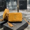 1-153 YSSL Lou Camera Bag Brown With Gold Toned Hardware For Women 9in/23cm YSL 6125441S7R77761