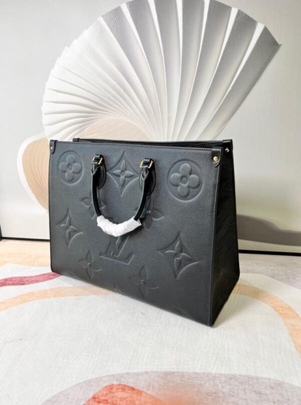 1-5 LV Onthego GM Monogram Empreinte Tote Bag Black For Women 41cm LV M44925