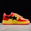 BAPE STA Low-Top Sneakers in Red and Yellow Iron Man Edition