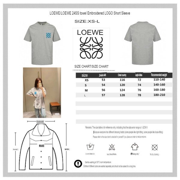 10.translated_22_393e96b9-6a6a-45aa-ad56-07d4ba9febc3 Loewe Pattern Pocket T-Shirt in Grey