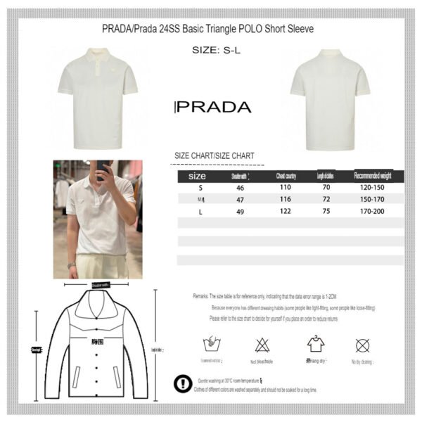 10.translated_27 Prada Classic White Polo Shirt