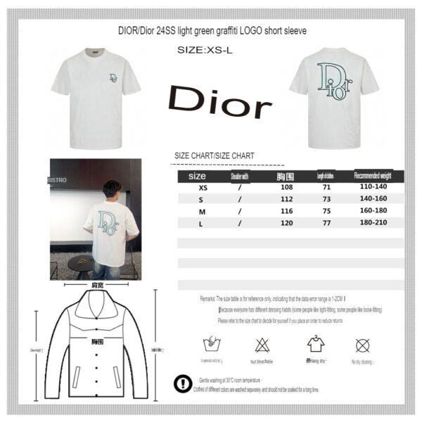 10.translated_59_695e0411-f1d1-46ad-a00d-073e90b17625 Dior Classic Logo T-Shirt (White)