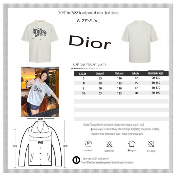 10.translated_65 Dior White Graphic T-Shirt