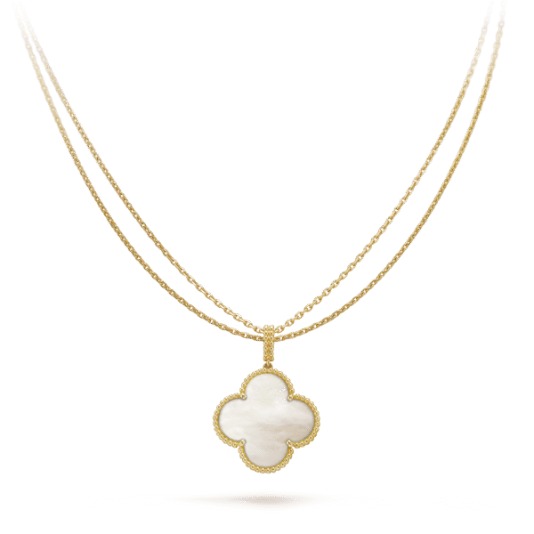 18K Magic Alhambra One Motif Pearl Necklace