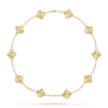 18K Vintage Alhambra 10 Motifs Necklace