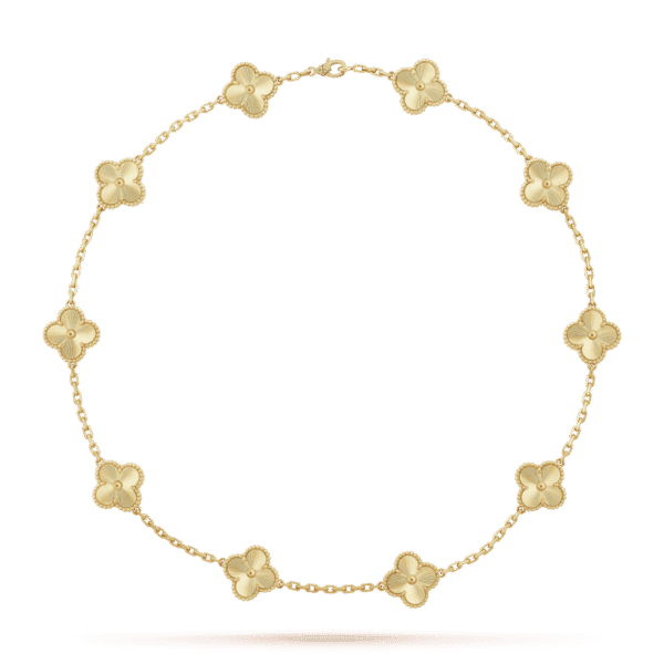 18K Vintage Alhambra 10 Motifs Necklace
