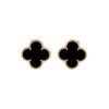 18K Vintage Alhambra Black Earrings