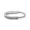 18K T Lock Bangle Full Pav¨¦ Diamonds Bracelet