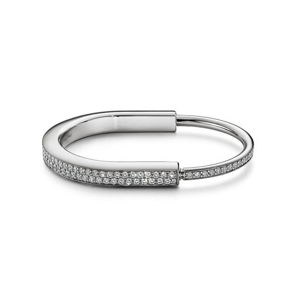 18K T Lock Bangle Full Pav¨¦ Diamonds Bracelet