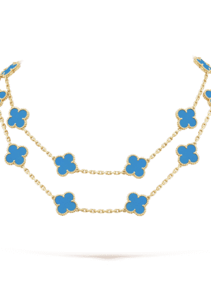 18K Vintage Alhambra 20 Motifs Long Necklace