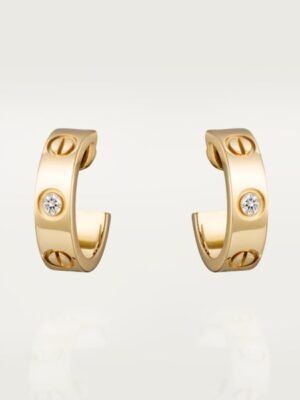 18K Love 2 Diamonds Earrings