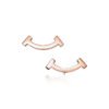 18K T Smile Earrings