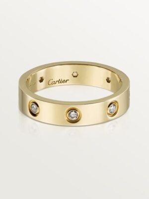 18K Love Wedding Six Diamonds Ring