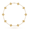 18K Vintage Alhambra 10 Motifs Necklace