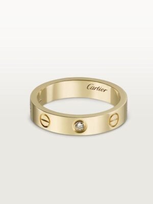 18K Love Wedding One Diamond Ring