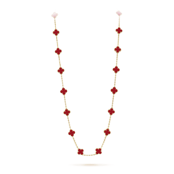 18K Vintage Alhambra 20 Motifs Long Necklace