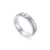 18K T Narrow Pav¨¦ Diamond Ring