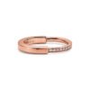 18K T Lock Diamonds Rose Gold Ring