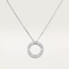 18K Love Diamond-Paved Necklace