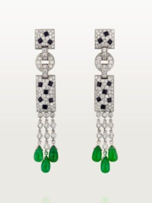18K Panth¨¨re De Diamond Earrings