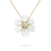 18K Rose De No?l Clip Pendant Necklace