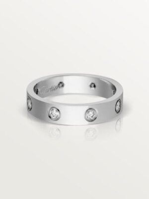 18K Love Wedding Six Diamonds Ring