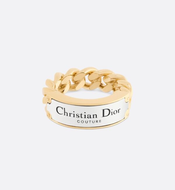 18K CD Couture Chain Link Ring