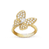 18K Two Butterfly Ring