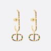 18K CD 30 Montaigne Crystals Earrings