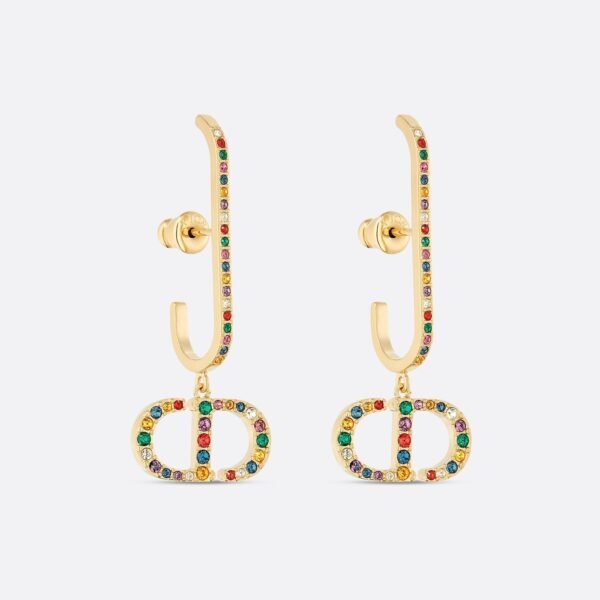 18K CD 30 Montaigne Crystals Earrings