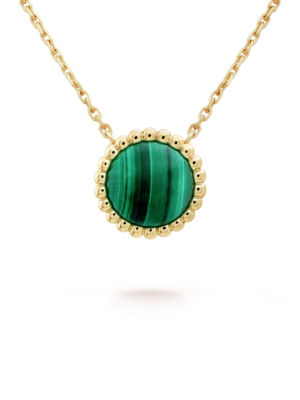 18K Perl¨¦e couleurs Malachite Necklace