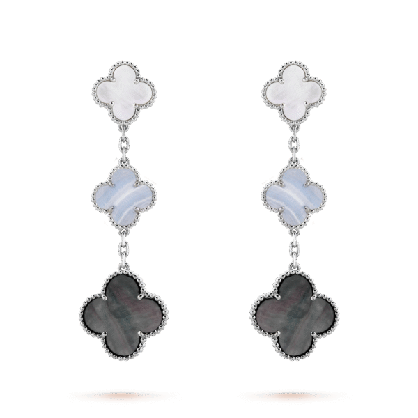18K Magic Alhambra Three Motifs Earrings