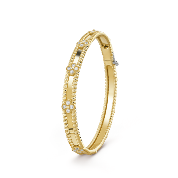 18K Yellow Gold Perl¨¦e Sweet Clovers Small Bracelet