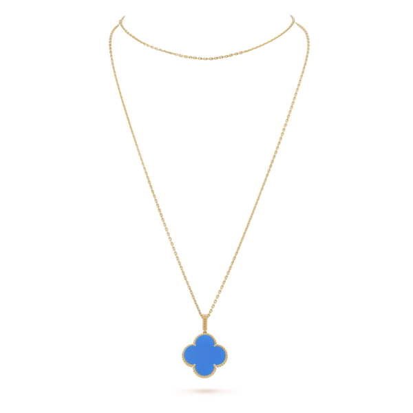 18K Magic Alhambra Agate Clover Necklace