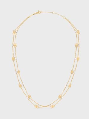 18K Triomphe Pearl Double Necklace