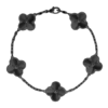 18K Vintage Alhambra Full Black Bracelet
