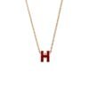 18K Mini Pop H Red Necklace