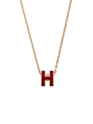 18K Mini Pop H Red Necklace