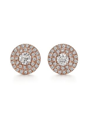 18K T Soleste Diamonds Rose Gold Earrings
