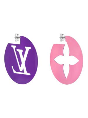 18k Louis Perfect Match Pink/Purple Earrings
