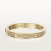 18K Love Pave Diamonds Bracelet