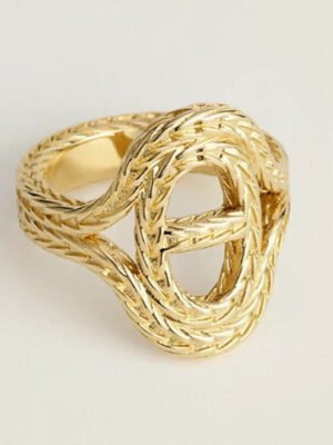 18K Chaine D'Ancre Danae Medium H Ring