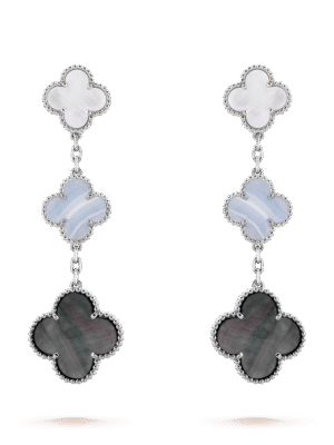 18K Magic Alhambra Three Motifs Earrings