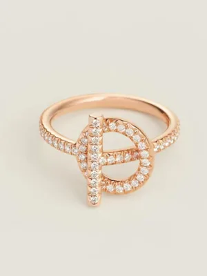 18K Echappee Diamond H Ring