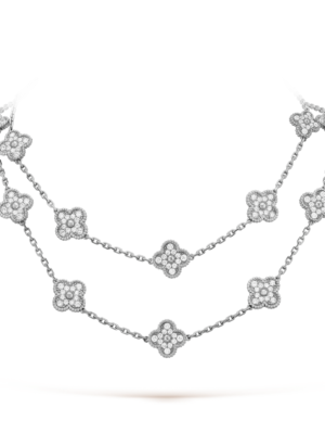 18K Vintage Alhambra 20 Motifs Long Necklace