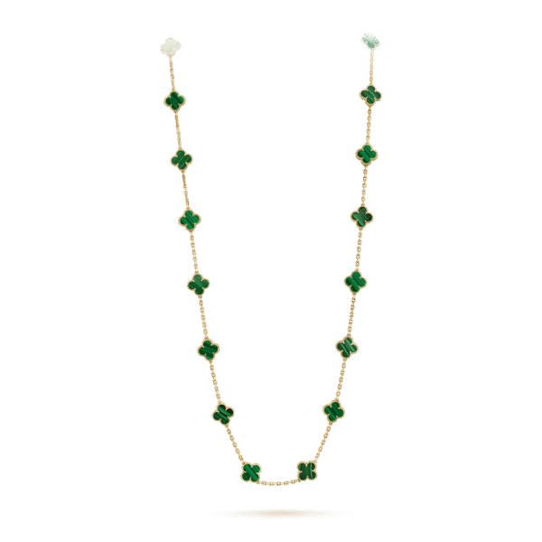 18K Vintage Alhambra 20 Motifs Long Necklace