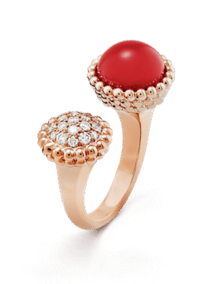 18K Perl¨¦e Couleurs Between The Finger Ring