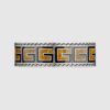 Double G Cube Yellow Wide Bracelet